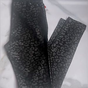 Jennifer Lopez Black Animal Print Dress Glam Ponte Leggings